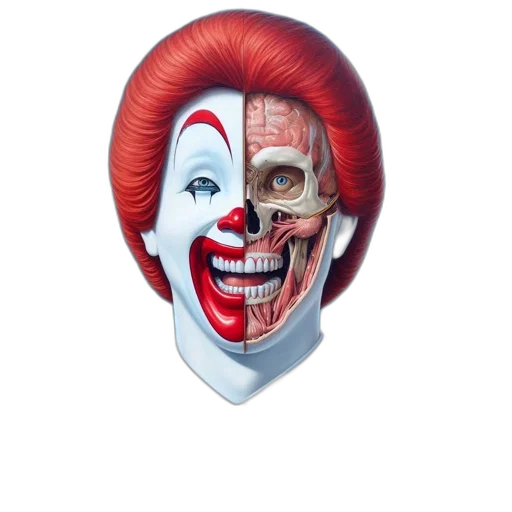mask, face, creature, photorealistic transparent PNG cut-out