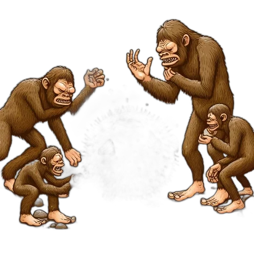 creature, concept art, 3d render, cartoon transparent PNG cut-out