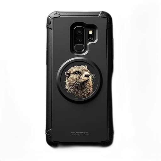 animal, cyberpunk, otter, black transparent PNG cut-out