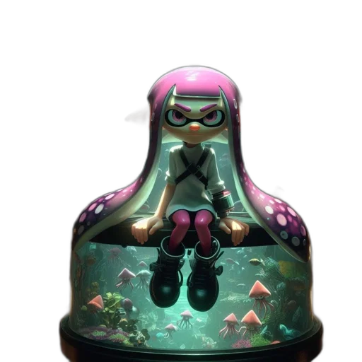 bottle, dress, creature, mask transparent PNG cut-out
