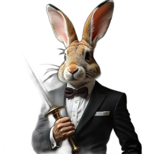 staff, animal, concept art, photorealistic transparent PNG cut-out