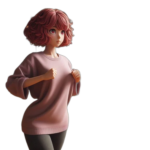 dress, jacket, staff, concept art transparent PNG cut-out