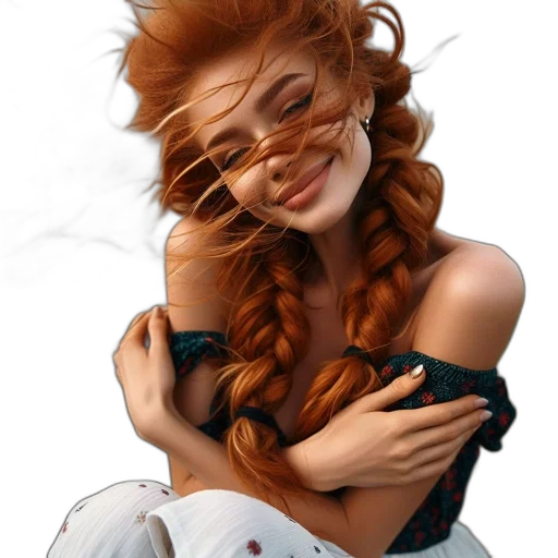 hair, face, mask, jewelry transparent PNG cut-out