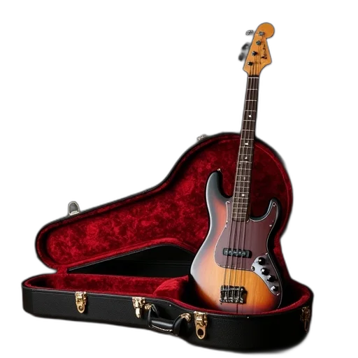 bass, case, not, open transparent PNG cut-out