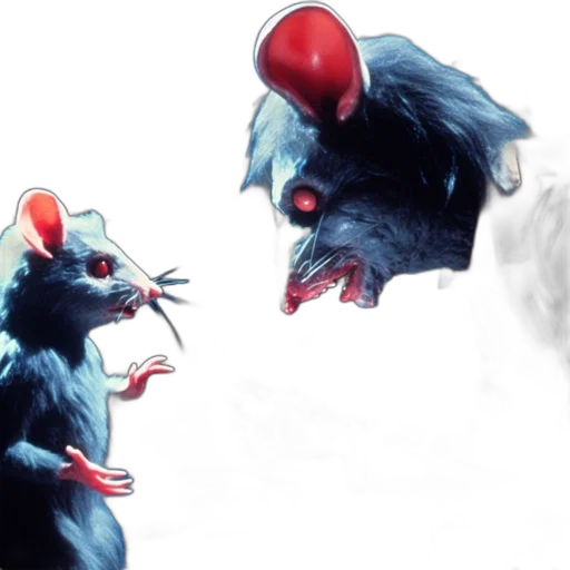 creature, mask, concept art, 3d render transparent PNG cut-out