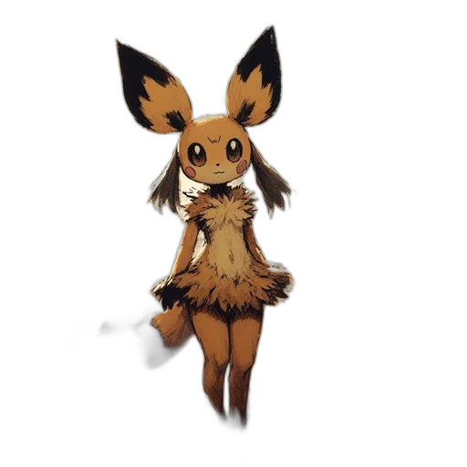 creature, animal, dress, staff transparent PNG cut-out
