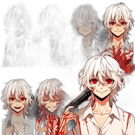 mask, concept art, anime, pixel art transparent PNG cut-out
