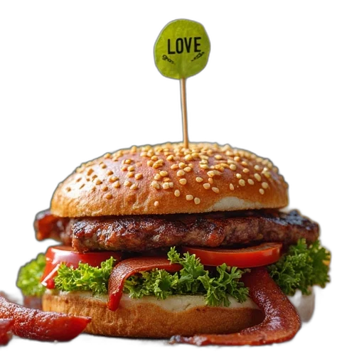 food, photorealistic, 3d render, cover transparent PNG cut-out