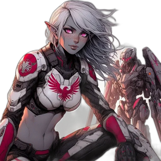 robot, weapon, concept art, comic book art transparent PNG cut-out