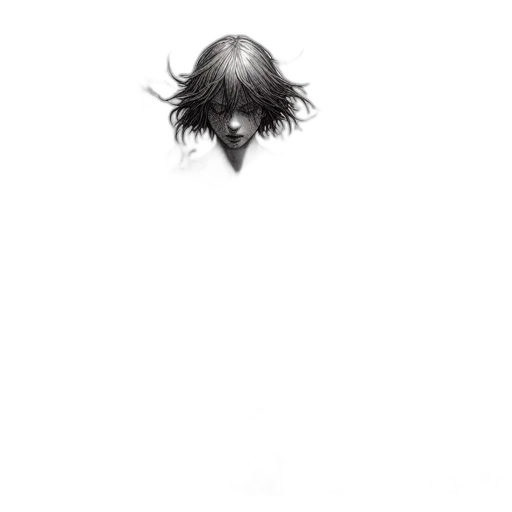 mask, face, hair, creature transparent PNG cut-out