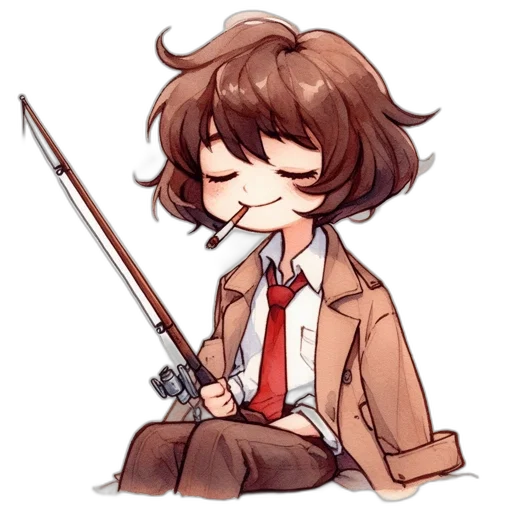 staff, weapon, sword, jacket transparent PNG cut-out