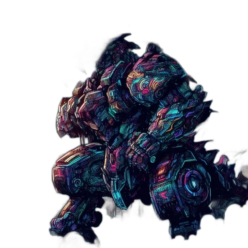 robot, dragon, weapon, creature transparent PNG cut-out