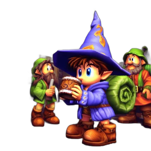 staff, hat, pixel art, concept art transparent PNG cut-out