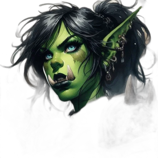 face, staff, fantasy art, concept art transparent PNG cut-out