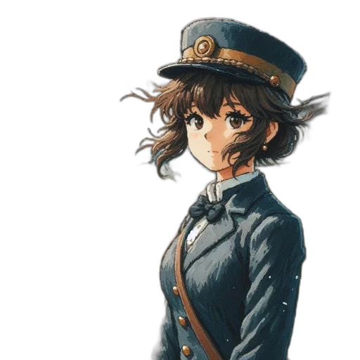 hat, staff, jacket, crown transparent PNG cut-out
