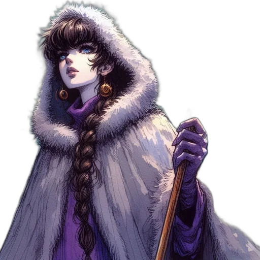 staff, fantasy art, concept art, watercolor transparent PNG cut-out