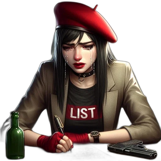 jacket, staff, hat, concept art transparent PNG cut-out