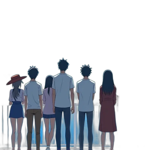 anime, concept art, pixel art, cartoon transparent PNG cut-out