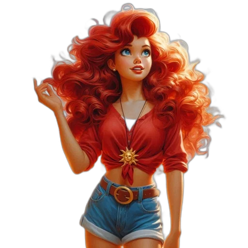 comic book art, concept art, fantasy art, cartoon transparent PNG cut-out