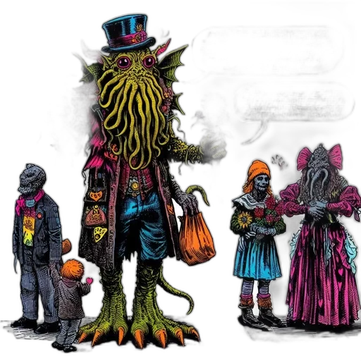 concept art, comic book art, fantasy art, anthropomorphic transparent PNG cut-out