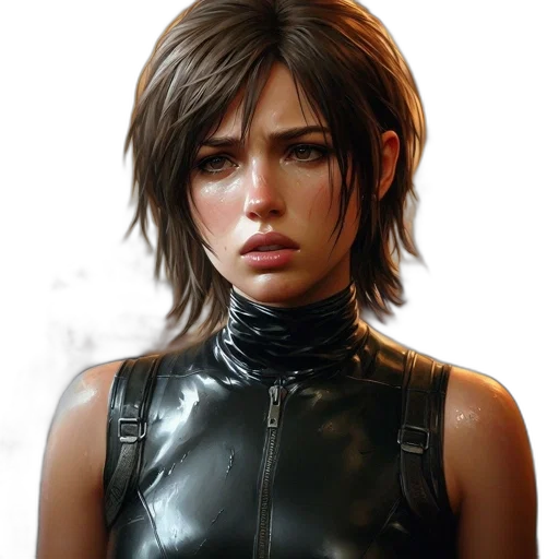 jacket, face, concept art, photorealistic transparent PNG cut-out