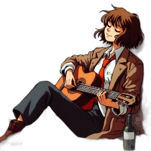 jacket, pixel art, anime, cartoon transparent PNG cut-out