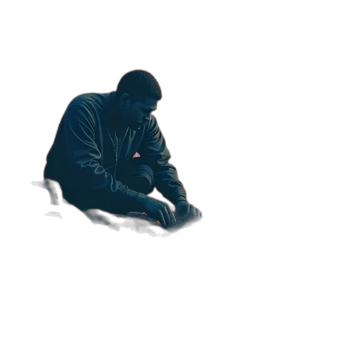 jacket, face, umbrella, creature transparent PNG cut-out