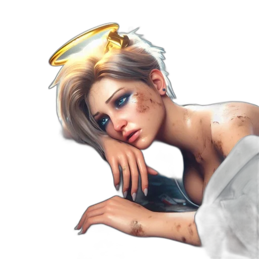 face, staff, crown, jewelry transparent PNG cut-out