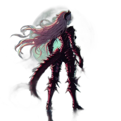 creature, hair, mask, dragon transparent PNG cut-out