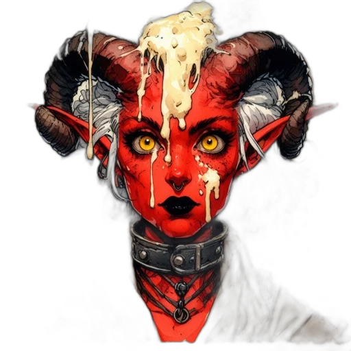 mask, staff, face, creature transparent PNG cut-out