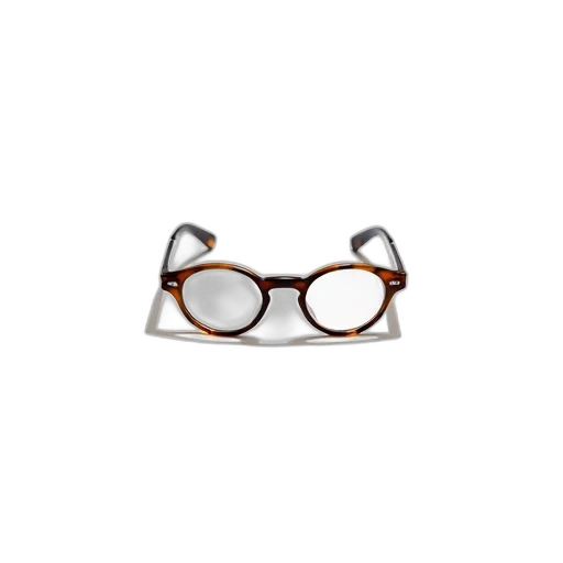 3d render, pair, glasses, brown transparent PNG cut-out