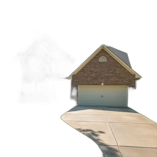 building, umbrella, furniture, 3d render transparent PNG cut-out