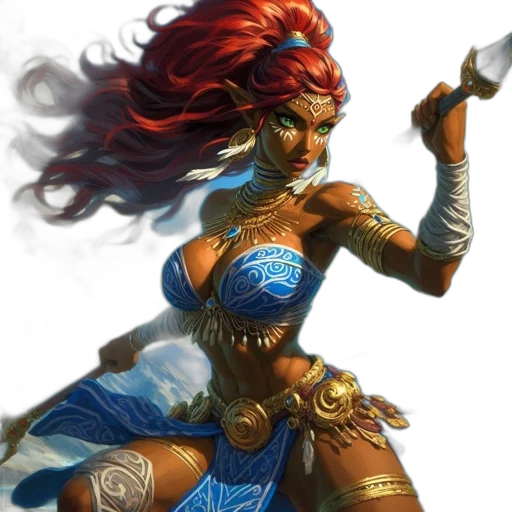 fantasy art, concept art, comic book art, photorealistic transparent PNG cut-out