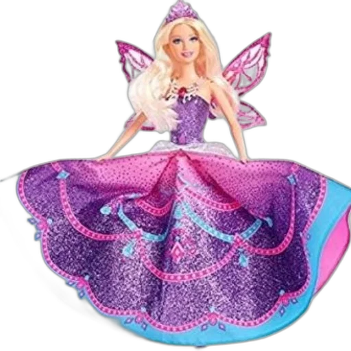 dress, 3d render, barbie, doll transparent PNG cut-out