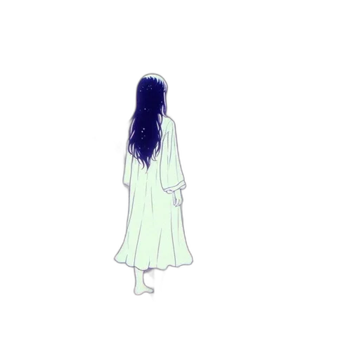 dress, hair, creature, mask transparent PNG cut-out