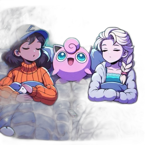 staff, vaporwave, concept art, watercolor transparent PNG cut-out