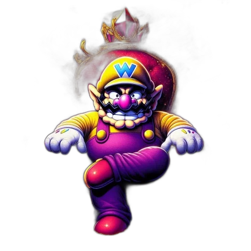 crown, mask, creature, staff transparent PNG cut-out