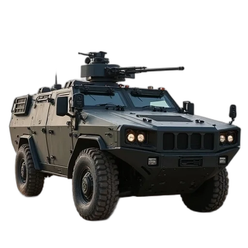 weapon, car, 3d render, concept art transparent PNG cut-out