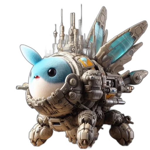 robot, weapon, dragon, creature transparent PNG cut-out