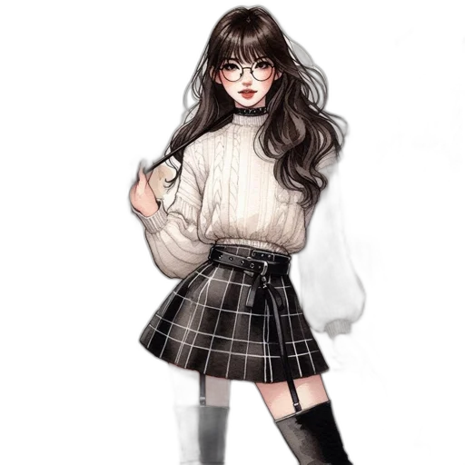 dress, jacket, watercolor, concept art transparent PNG cut-out