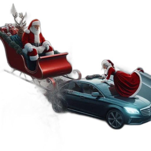 car, concept art, 3d render, snowy transparent PNG cut-out