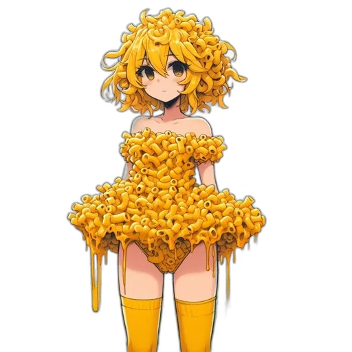 dress, flower, staff, crown transparent PNG cut-out