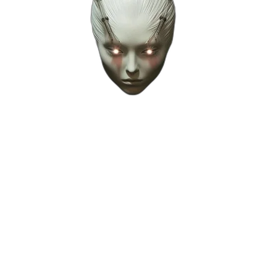 mask, face, robot, creature transparent PNG cut-out