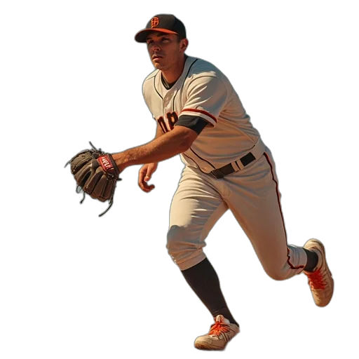 giants, buster, running, base transparent PNG cut-out
