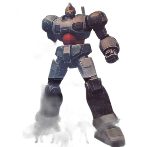 robot, weapon, concept art, 3d render transparent PNG cut-out