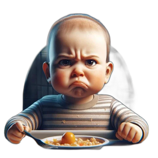 food, face, photorealistic, 3d render transparent PNG cut-out