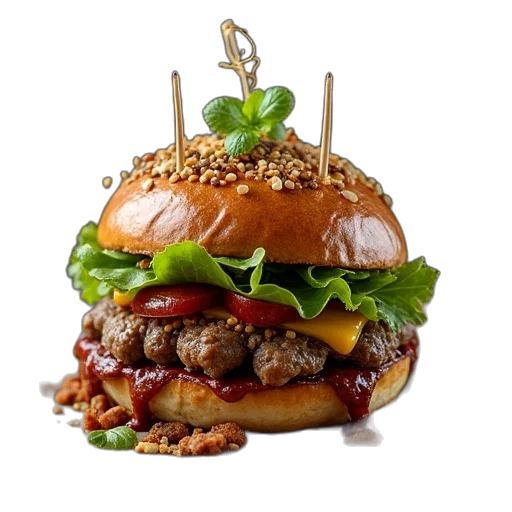 food, crown, animal, photorealistic transparent PNG cut-out