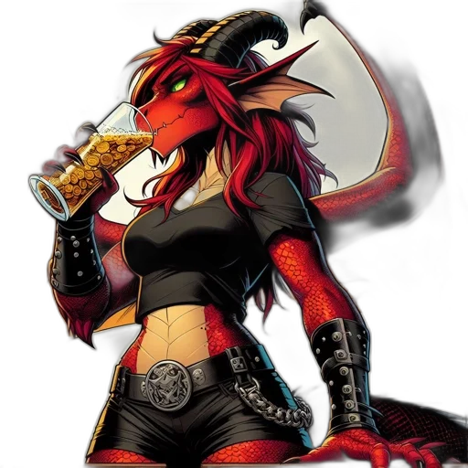 dragon, fantasy art, pixel art, concept art transparent PNG cut-out