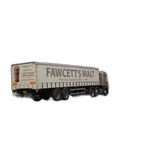 3d render, truck, word, fawcett transparent PNG cut-out