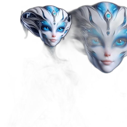 mask, dragon, face, concept art transparent PNG cut-out